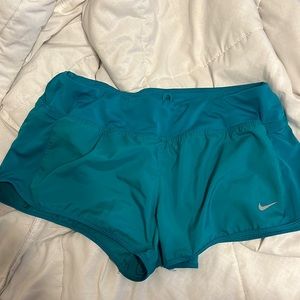 Teal Nike Dri-fit shorts